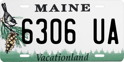 ME license plate 6306UA