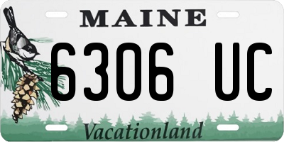 ME license plate 6306UC