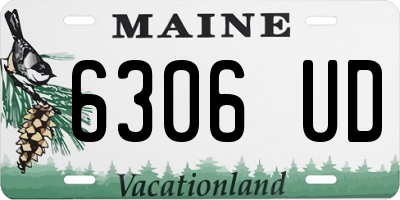 ME license plate 6306UD