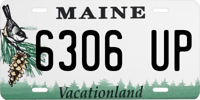 ME license plate 6306UP