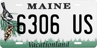 ME license plate 6306US
