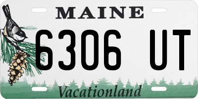 ME license plate 6306UT