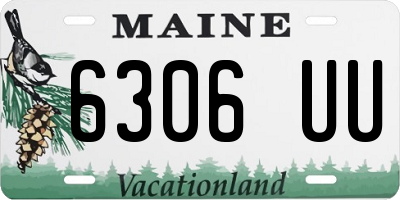 ME license plate 6306UU