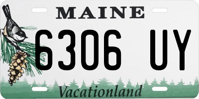 ME license plate 6306UY