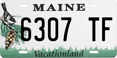 ME license plate 6307TF