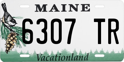 ME license plate 6307TR