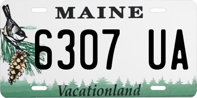 ME license plate 6307UA