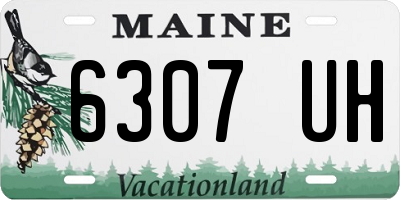 ME license plate 6307UH