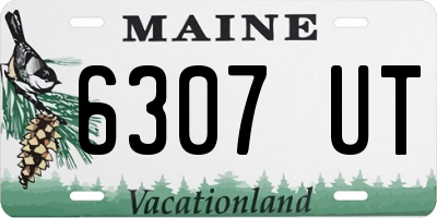 ME license plate 6307UT