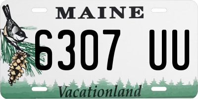 ME license plate 6307UU