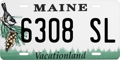 ME license plate 6308SL