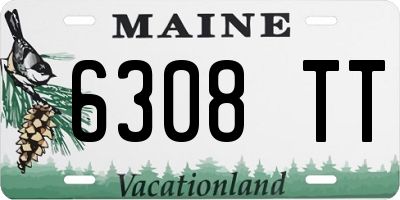 ME license plate 6308TT