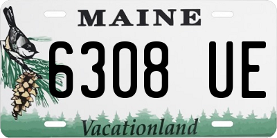 ME license plate 6308UE