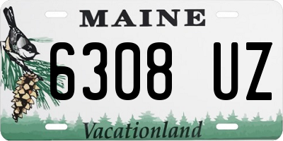 ME license plate 6308UZ