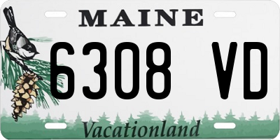 ME license plate 6308VD