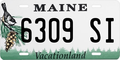 ME license plate 6309SI