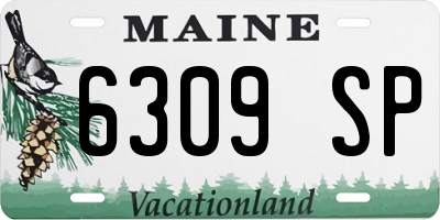 ME license plate 6309SP