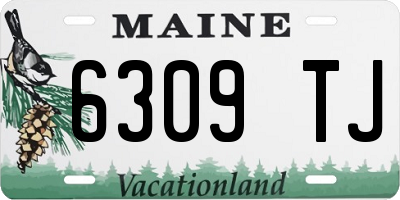 ME license plate 6309TJ