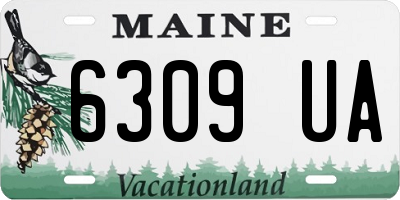 ME license plate 6309UA