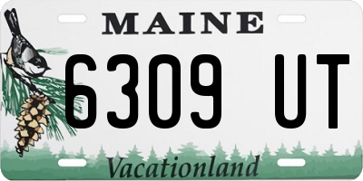 ME license plate 6309UT