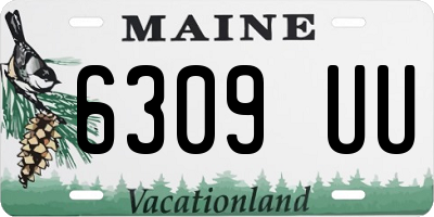 ME license plate 6309UU