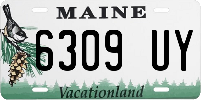 ME license plate 6309UY