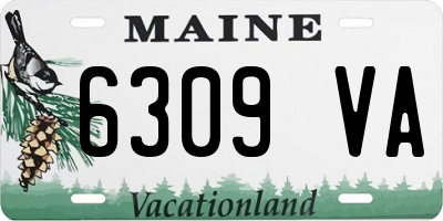 ME license plate 6309VA