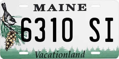 ME license plate 6310SI