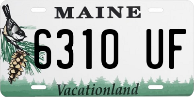 ME license plate 6310UF