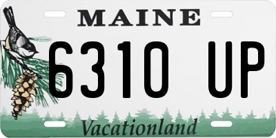 ME license plate 6310UP