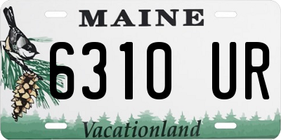 ME license plate 6310UR