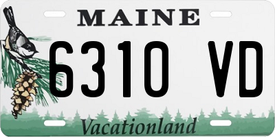 ME license plate 6310VD