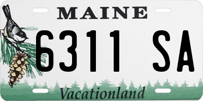 ME license plate 6311SA