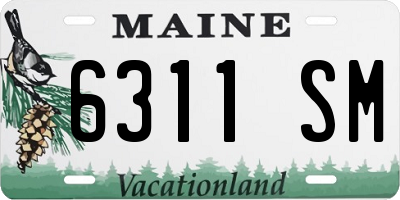 ME license plate 6311SM