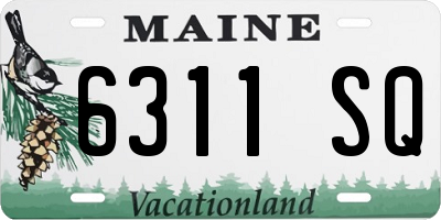 ME license plate 6311SQ