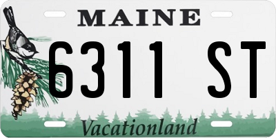 ME license plate 6311ST