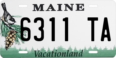 ME license plate 6311TA
