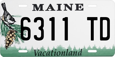 ME license plate 6311TD