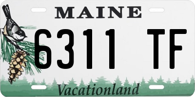 ME license plate 6311TF
