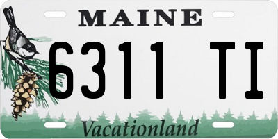 ME license plate 6311TI