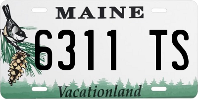 ME license plate 6311TS