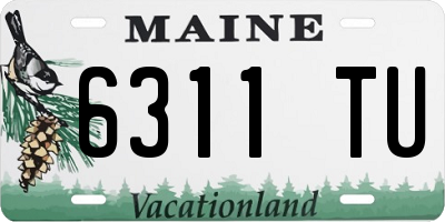 ME license plate 6311TU