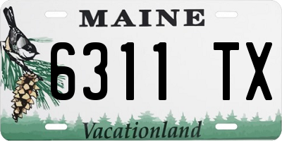 ME license plate 6311TX
