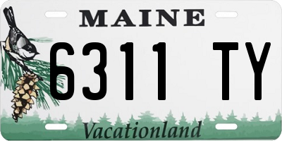 ME license plate 6311TY