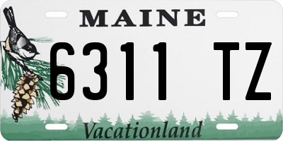 ME license plate 6311TZ