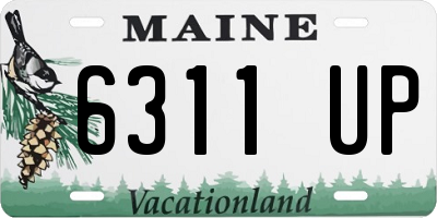 ME license plate 6311UP