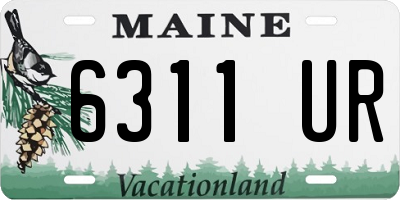 ME license plate 6311UR