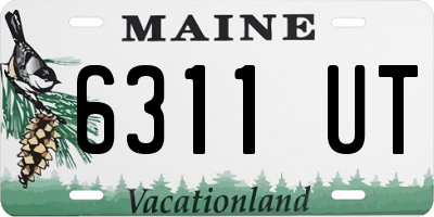 ME license plate 6311UT