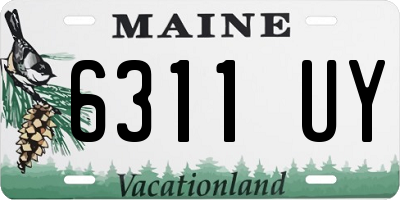 ME license plate 6311UY