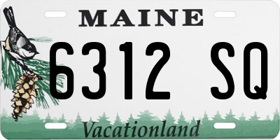 ME license plate 6312SQ